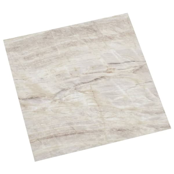 vidaXL Självhäftande golvplankor 55 st PVC 5,11 m² beige