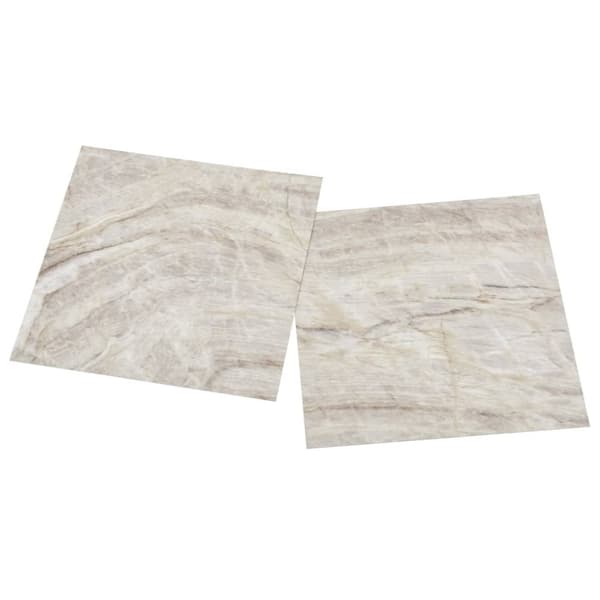 vidaXL Självhäftande golvplankor 55 st PVC 5,11 m² beige