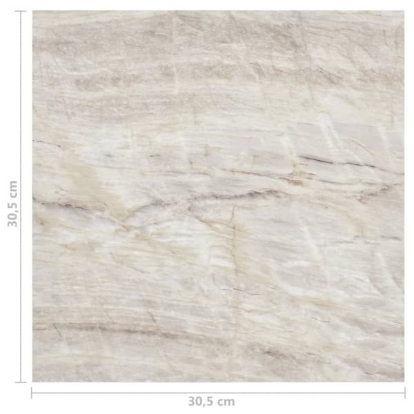vidaXL Självhäftande golvplankor 55 st PVC 5,11 m² beige
