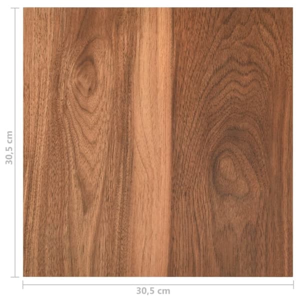 vidaXL Selvklebende gulvplanker 55 stk PVC 5,11 m² brun