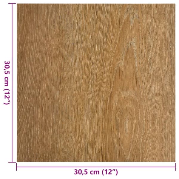 vidaXL Självhäftande golvplankor 55 st PVC 5,11 m² brun