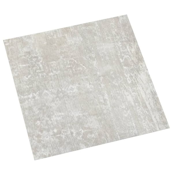 vidaXL Itsekiinnittyvä lattialankku 55 kpl PVC 5,11 m² vaaleanharmaa