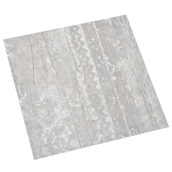 vidaXL Itsekiinnittyvä lattialankku 55 kpl PVC 5,11 m² harmaa
