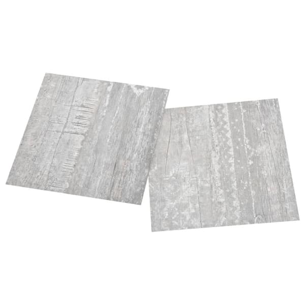 vidaXL Itsekiinnittyvä lattialankku 55 kpl PVC 5,11 m² harmaa