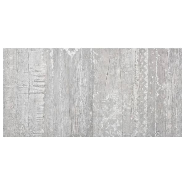 vidaXL Itsekiinnittyvä lattialankku 55 kpl PVC 5,11 m² harmaa