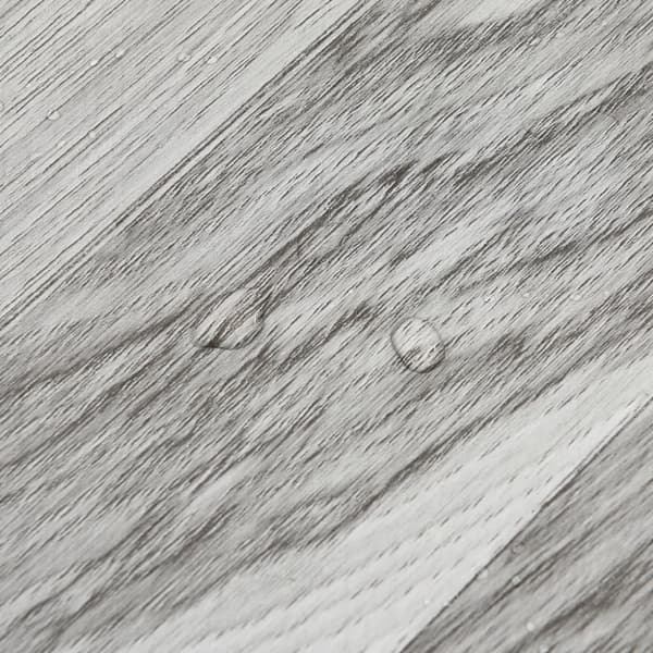 vidaXL Itsekiinnittyvä lattialankku 55 kpl PVC 5,11 m² harmaa raita