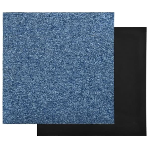 vidaXL Teppefliser gulv 20 stk 5 m² 50x50 cm blå