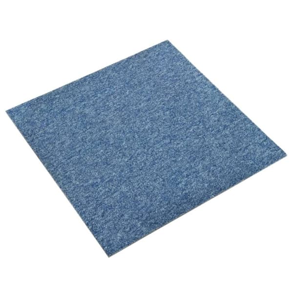 vidaXL Teppefliser gulv 20 stk 5 m² 50x50 cm blå