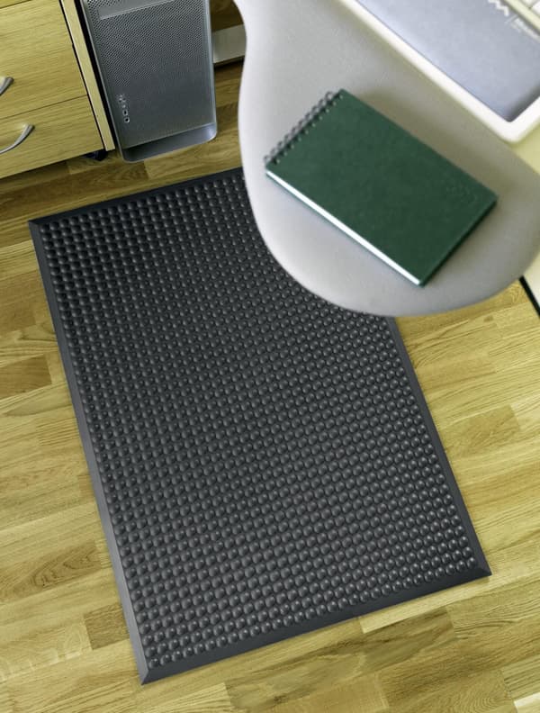 Arbetsplatsmatta Yoga Pur 60x90cm grå