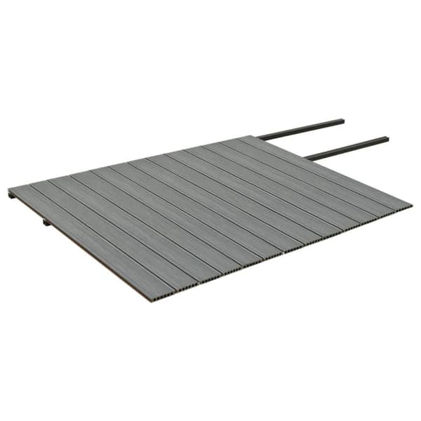 vidaXL WPC-golvplattor med tillbehör brun och grå 26 m² 2,2 m