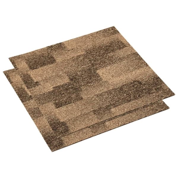 vidaXL tæppefliser 20 stk. 5 m² brun