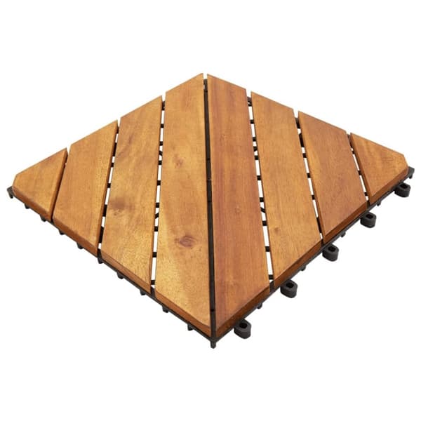 vidaXL terrassefliser 10 stk. 30x30 cm massivt akacietræ