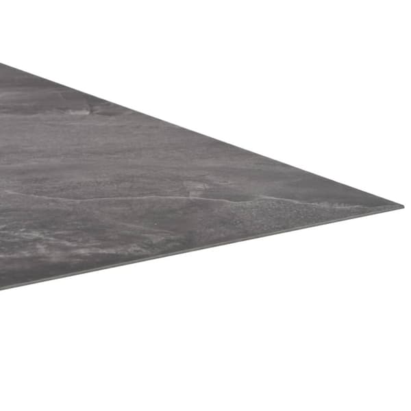 vidaXL Selvklebende gulvplanker 20 stk PVC 1,86 m² svart mønster