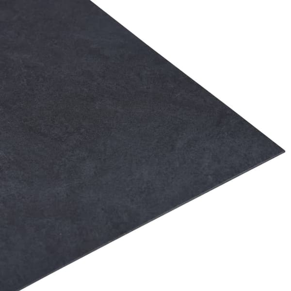 vidaXL Selvklebende gulvplanker 20 stk PVC 1,86 m² svart marmor