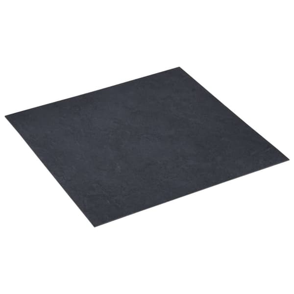 vidaXL Selvklebende gulvplanker 20 stk PVC 1,86 m² svart marmor