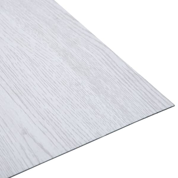 vidaXL Selvklebende gulvplanker 20 stk PVC 1,86 m² hvit