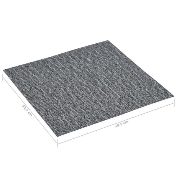 vidaXL Selvklebende gulvplanker 20 stk PVC 1,86 m² grå