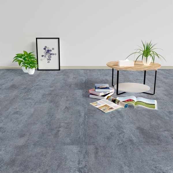 vidaXL Itsekiinnittyvä lattialankku 20 kpl PVC 1,86 m² harmaa marmori