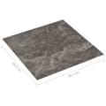 Miniatyrbillede 8 af 8: vidaXL selvklæbende gulvbrædder 20 stk. 1,86 m² PVC sort marmor
