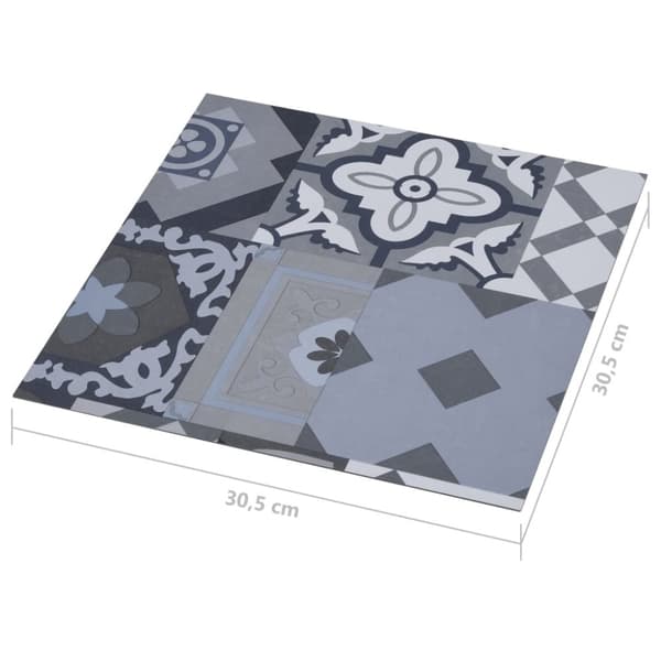 vidaXL Selvklebende gulvplanker 20 stk PVC 1,86 m² farget mønster