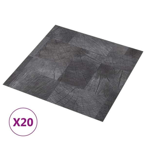 vidaXL Självhäftande golvplankor 20 st PVC 1,86 m² trästruktur