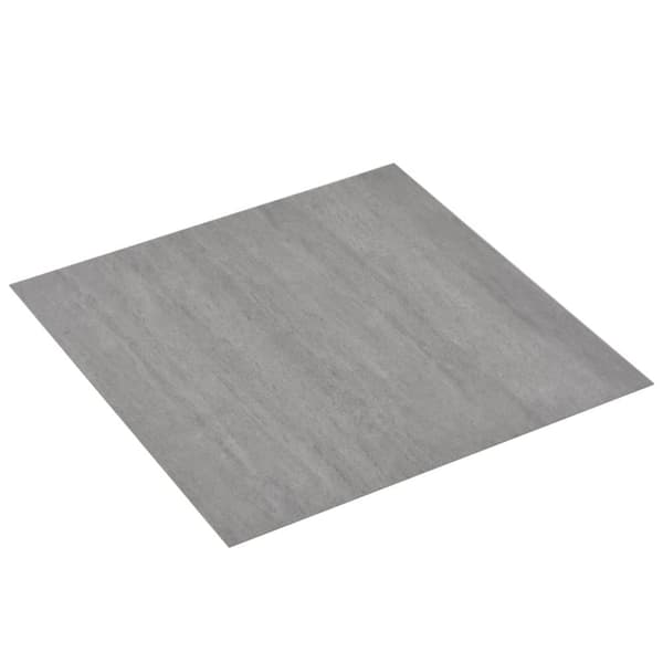 vidaXL Självhäftande golvplankor 20 st PVC 1,86 m² grå ränder