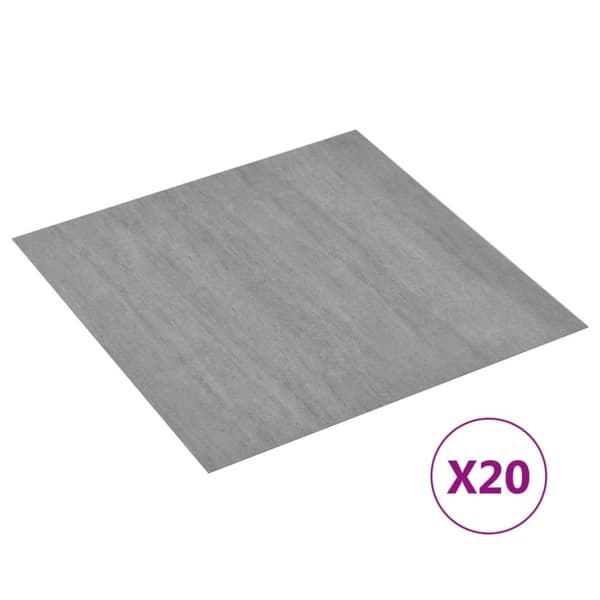 vidaXL Självhäftande golvplankor 20 st PVC 1,86 m² grå ränder