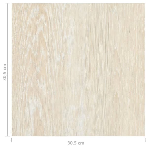 vidaXL Selvklebende gulvplanker 20 stk PVC 1,86 m² beige