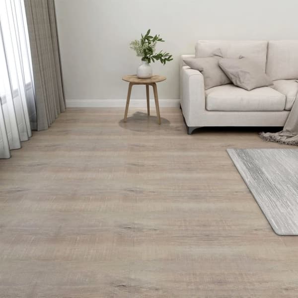 vidaXL Selvklebende gulvplanker 20 stk PVC 1,86 m² gråbrun
