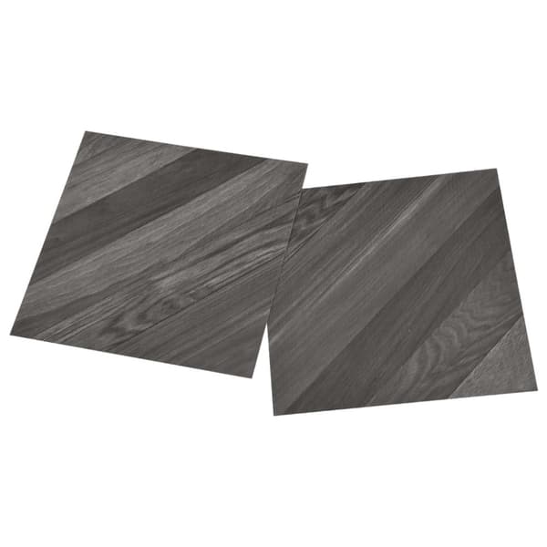 vidaXL Selvklebende gulvplanker 20 stk PVC 1,86 m² grå stripet