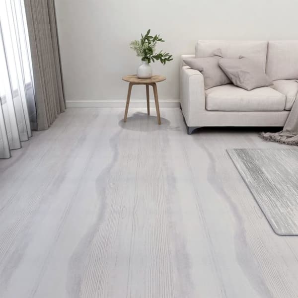 vidaXL Självhäftande golvplankor 20 st PVC 1,86 m² ljusgrå