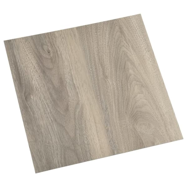 vidaXL Selvklebende gulvplanker 20 stk PVC 1,86 m² gråbrun