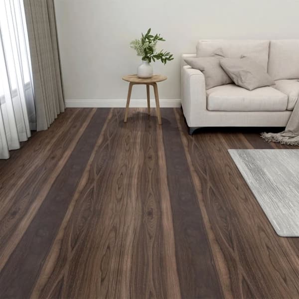 vidaXL Selvklebende gulvplanker 20 stk PVC 1,86 m² mørkebrun