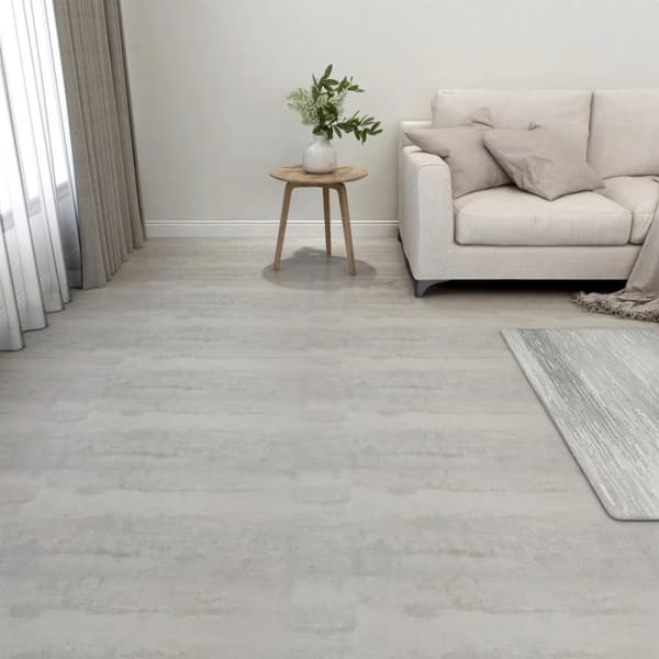 vidaXL Självhäftande golvplankor 20 st PVC 1,86 m² ljusgrå