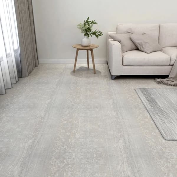 vidaXL Itsekiinnittyvät lattialankut 20 kpl PVC 1,86 m² vaaleanharmaa