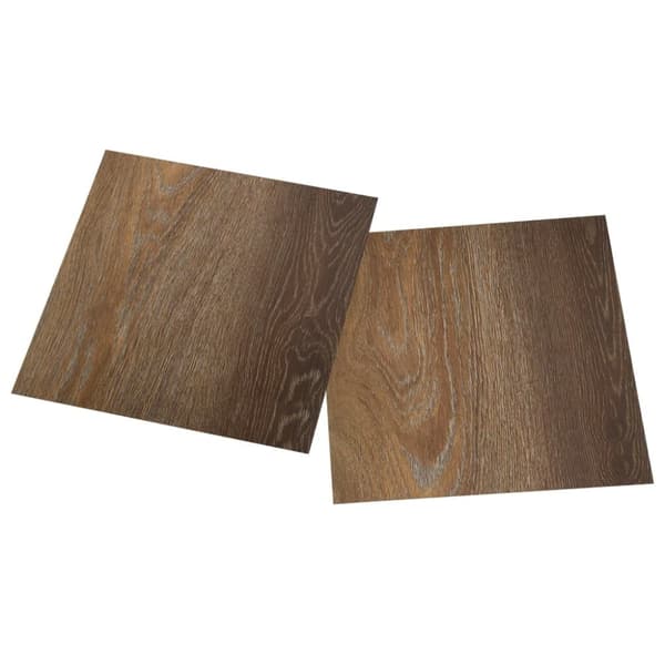 vidaXL Självhäftande golvplankor 20 st PVC 1,86 m² brun