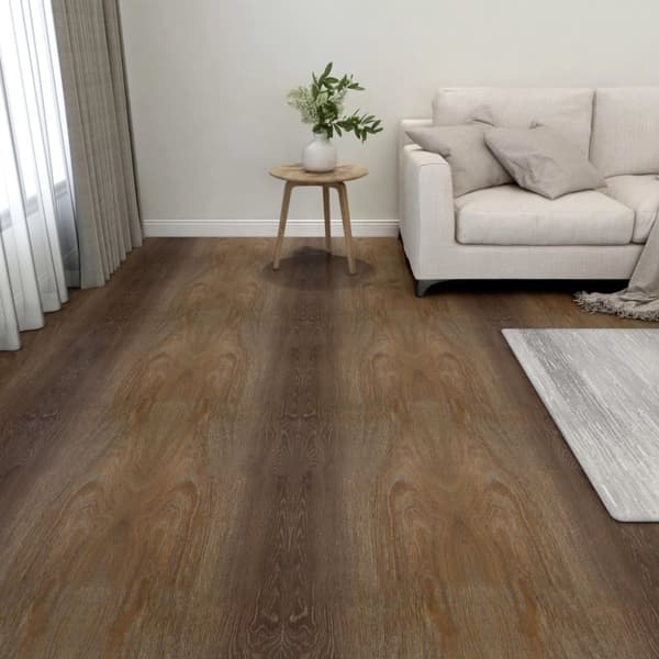 vidaXL Självhäftande golvplankor 20 st PVC 1,86 m² brun