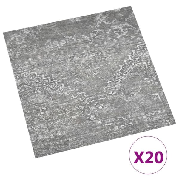vidaXL Självhäftande golvplankor 20 st PVC 1,86 m² betonggrå