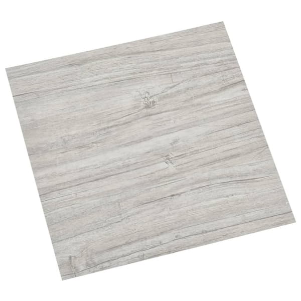 vidaXL Selvklebende gulvplanker 20 stk PVC 1,86 m² lysegrå