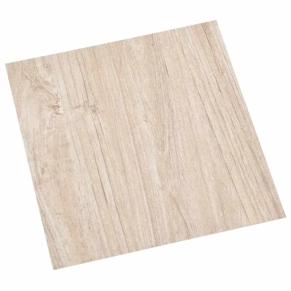 vidaXL Selvklebende gulvplanker 20 stk PVC 1,86 m² lysebrun