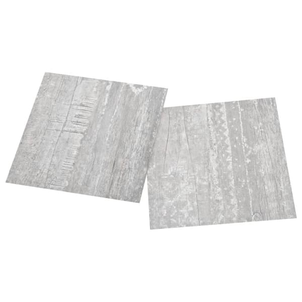 vidaXL Selvklebende gulvplanker 20 stk PVC 1,86 m² grå
