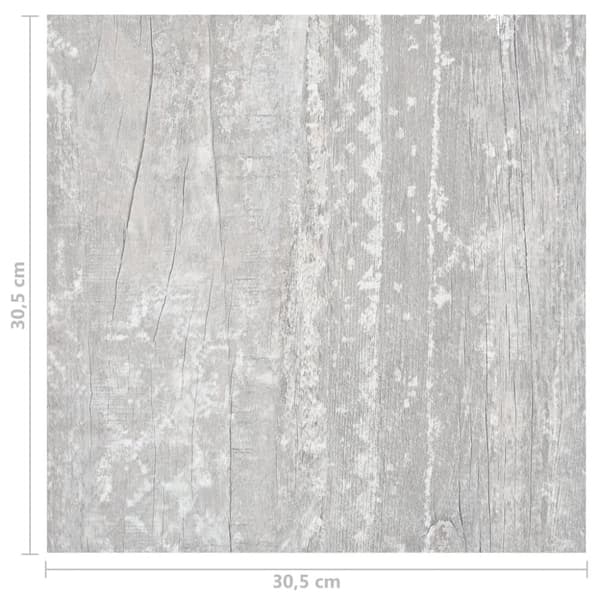 vidaXL Selvklebende gulvplanker 20 stk PVC 1,86 m² grå