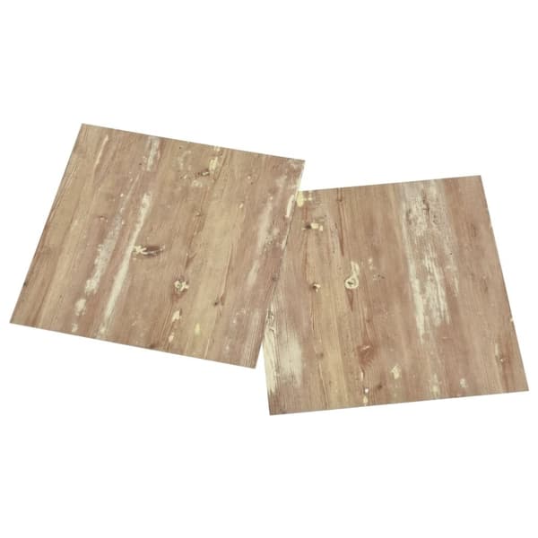 vidaXL Selvklebende gulvplanker 20 stk PVC 1,86 m² brun