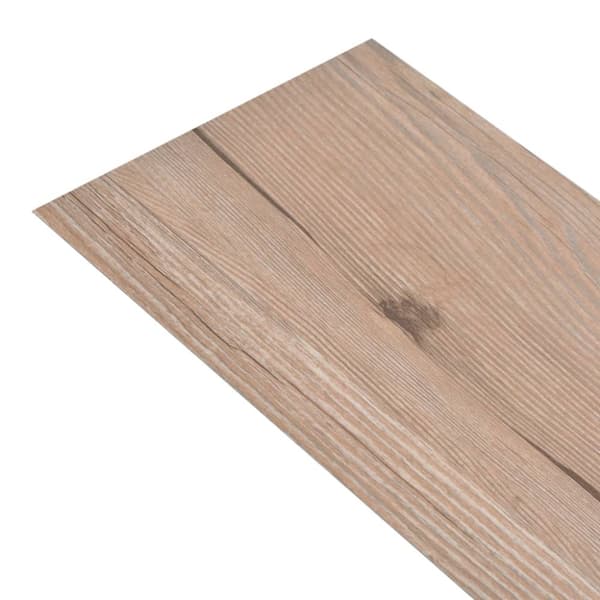 vidaXL Selvklebende PVC gulvplanker 5,21 m² 2 mm brun eik