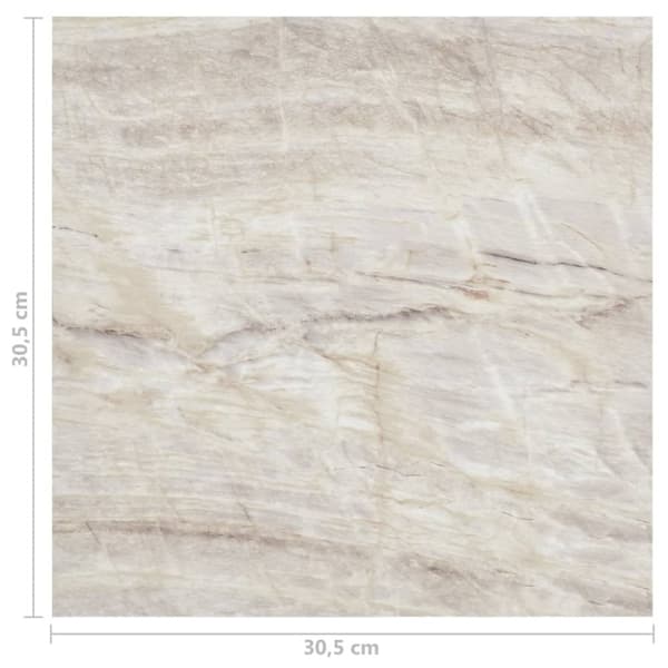 vidaXL selvklæbende gulvbrædder 20 stk. 1,86 m² PVC beige