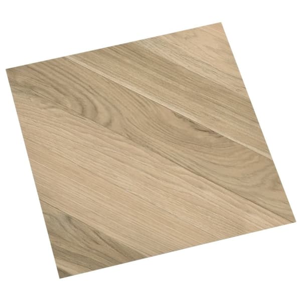 vidaXL Selvklebende gulvplanker 20 stk PVC 1,86 m² brun stripet