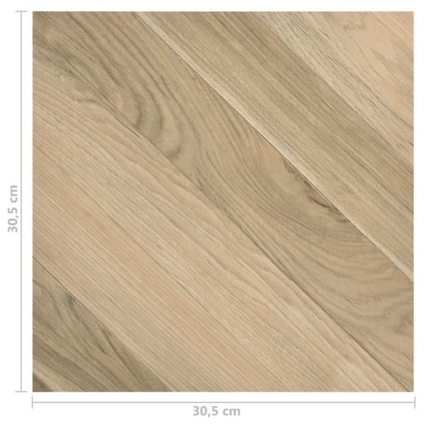 vidaXL Selvklebende gulvplanker 20 stk PVC 1,86 m² brun stripet