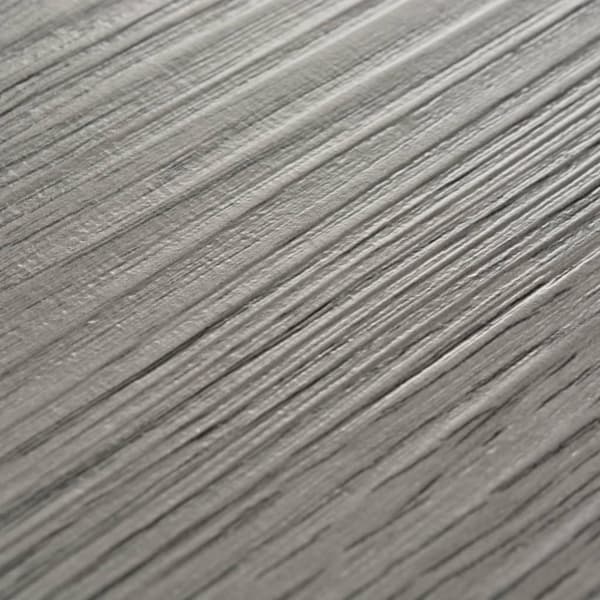vidaXL Selvklebende PVC-gulvplanker 5,21 m² 2 mm mørkegrå