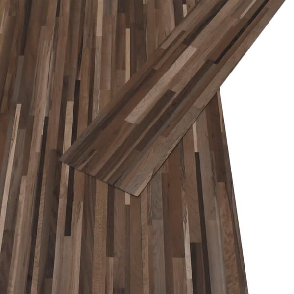 vidaXL selvhæftende PVC-gulvplanker 5,21 m² 2 mm brunstribet