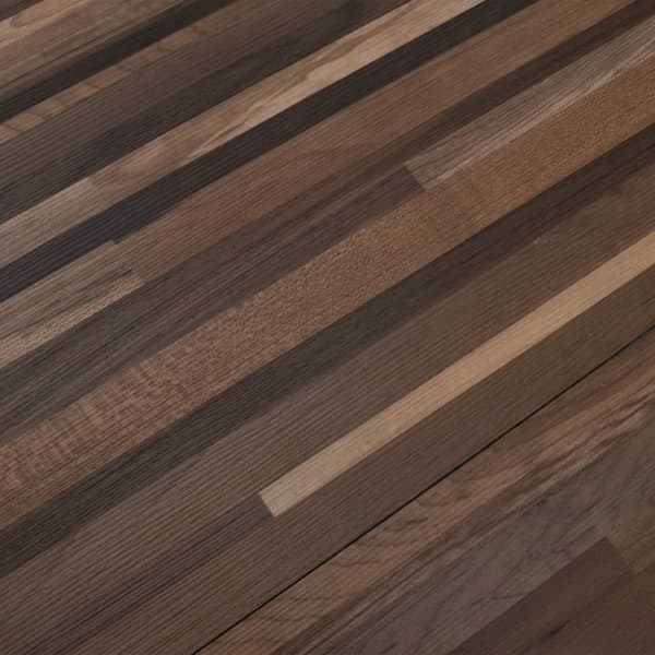 vidaXL Selvklebende PVC-gulvplanker 5,21 m² 2 mm stripet brun